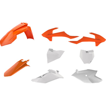 POLISPORT Restyled Body Kit - OEM Orange/White - SX 85 90760 by Polisport