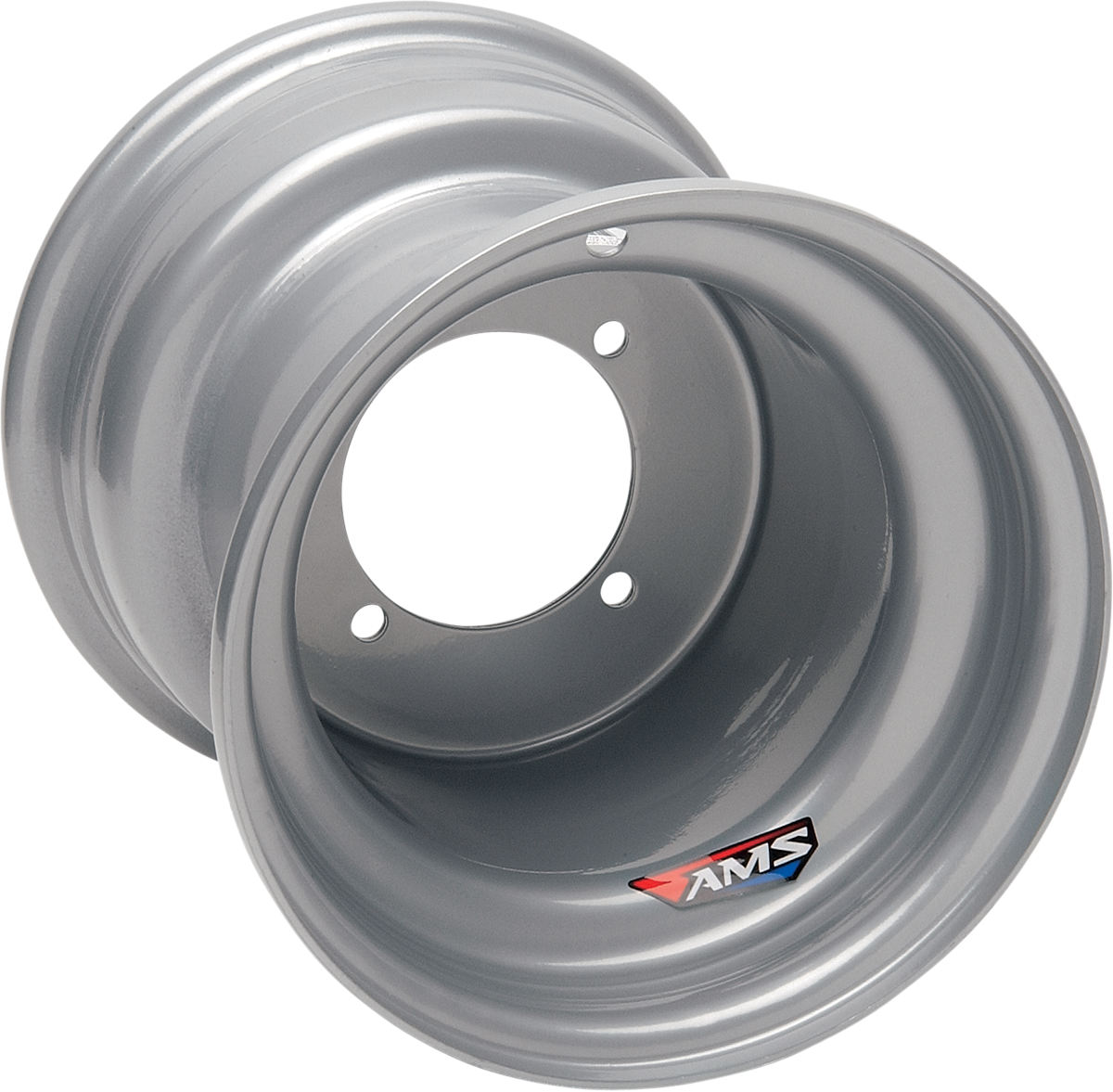 AMS Steel Wheel - Rear - Chrome - 9x9 - 4/115 - 3+6 9923-697