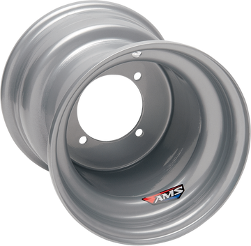 AMS Steel Wheel - Rear - Chrome - 9x9 - 4/115 - 3+6 9923-697