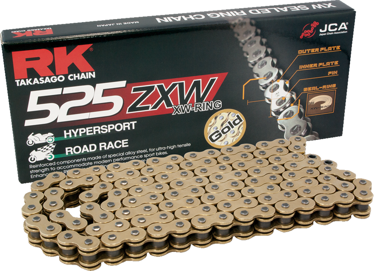 RK 525 ZXW - Drive Chain - 120 Links - Gold GB525ZXW-120