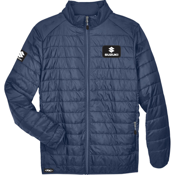 Factory Effex Suzuki Puffer Jacket - Navy - Medium 28-85412