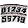Dirt Digits Number Black #0 5.5"X4"