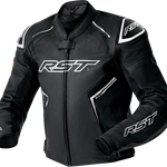 RST S1 D3O Leather CE Jacket - Black/White - 5XL