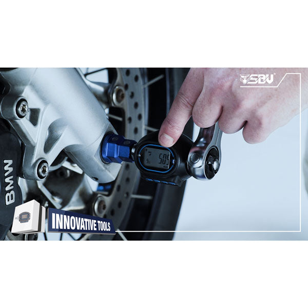 SBV Tools PRO MECHANIC Motorcycle Tool Set PLUS Digital Torque Adapter Bundle - ALL BRANDS by SistersMoto