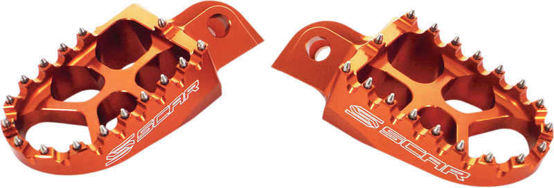 Scar Racing Evolution Foot Pegs - Orange