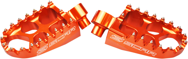 Scar Racing Evolution Foot Pegs - Orange - Husqvarna/KTM