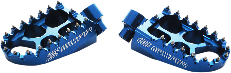 Scar Racing Evolution Foot Pegs - Blue - Husqvarna/KTM/Gas Gas