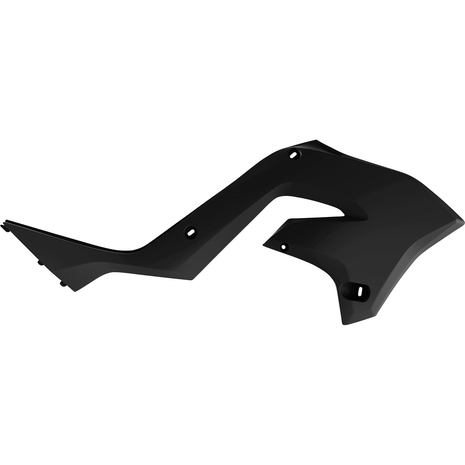 POLISPORT Radiator Cover - Restyle - Black - KX 125/250 8425800002 by Polisport