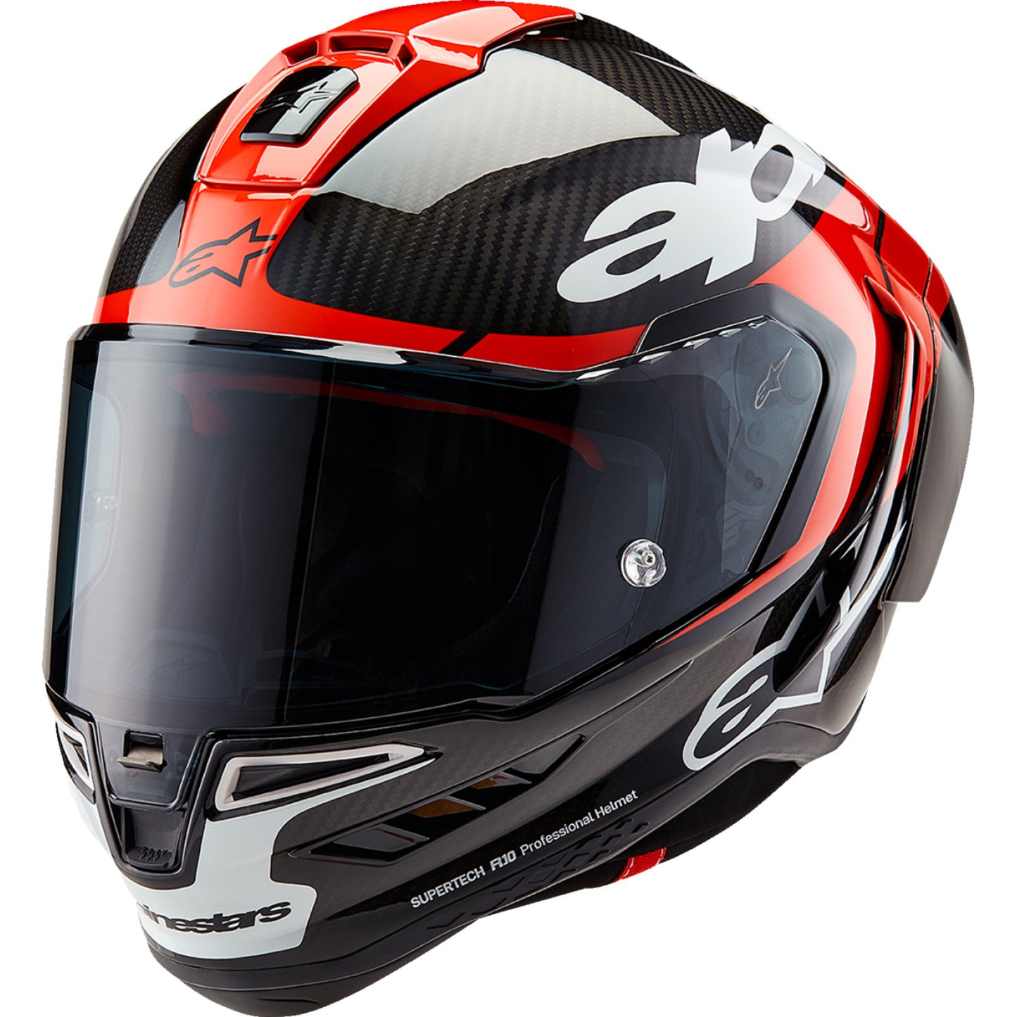 ALPINESTARS Supertech R10 Helmet - Element - Carbon/Red/White - 2XL 8200324-1363-XXL