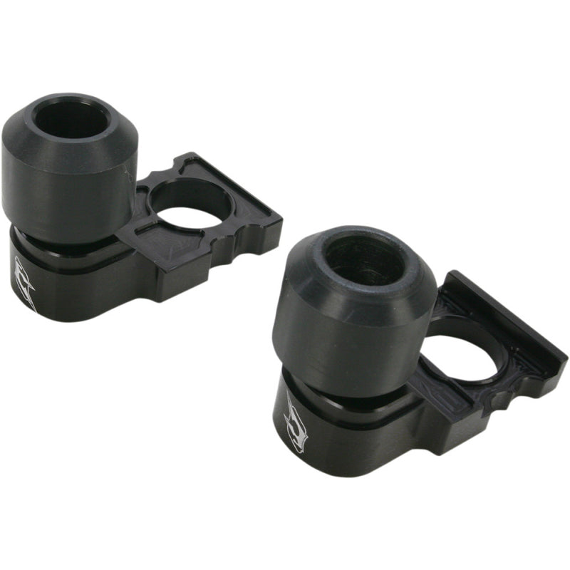 DRIVEN RACING Axle Block Sliders - Kawasaki - Black DRAX-110-BK