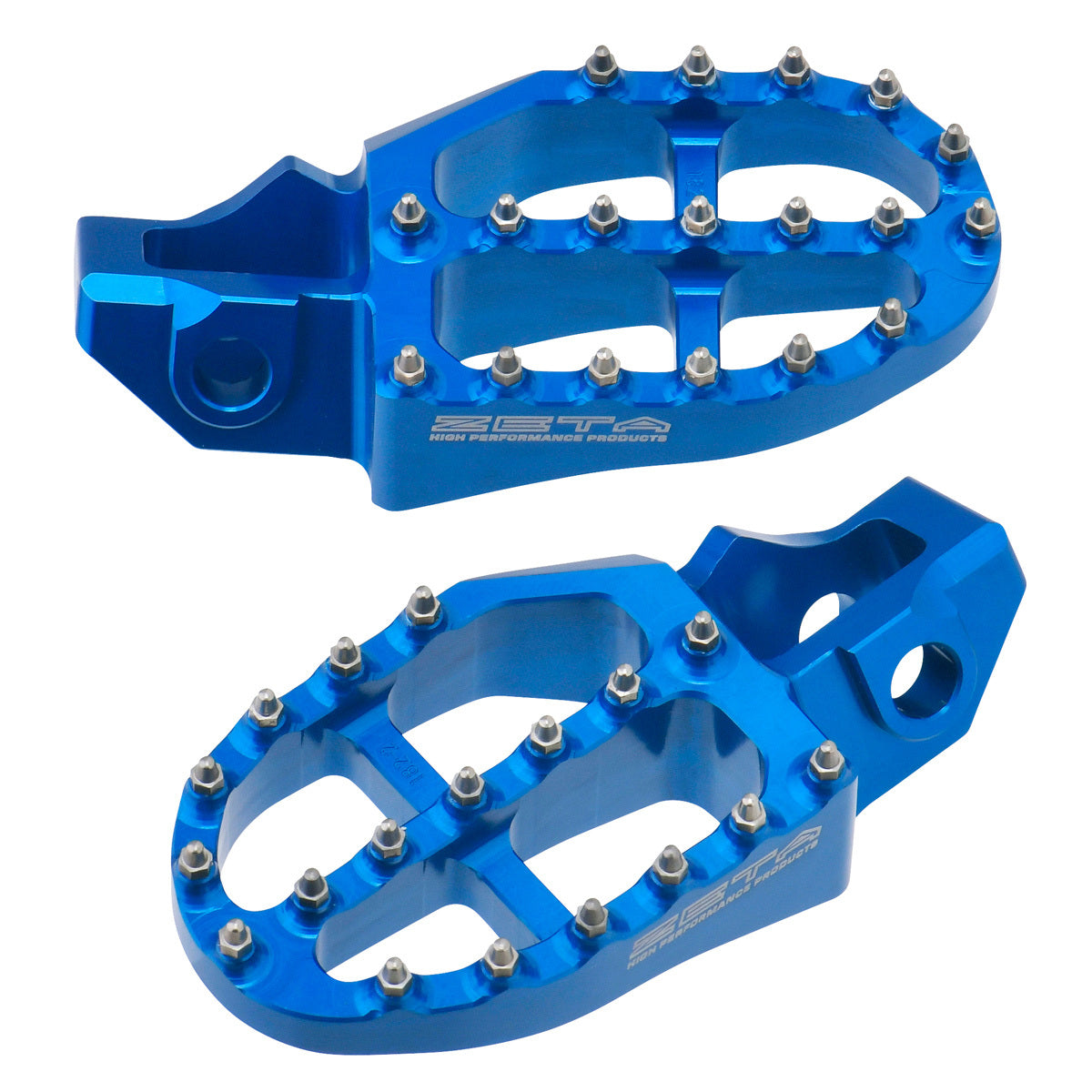 Aluminum Footpegs Hus H Blue