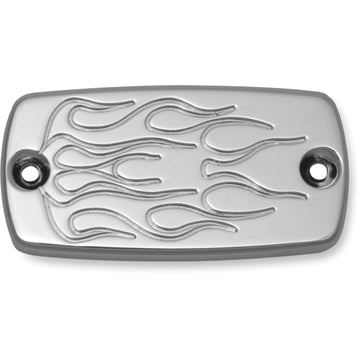 BARON Master Cylinder Cover - Smooth - Honda/Yamaha - Chrome BA-7626-03