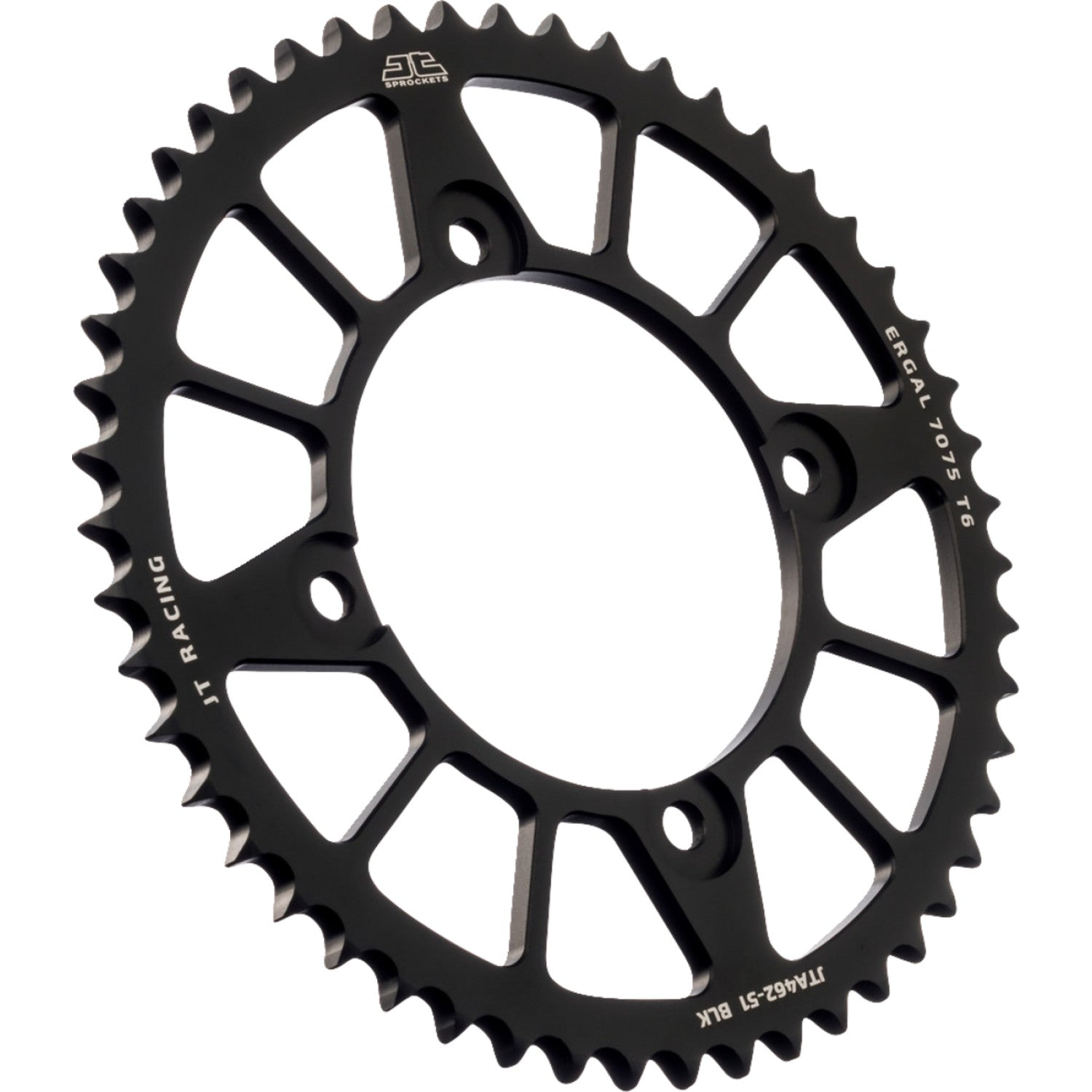 JT SPROCKETS Rear Sprocket - Kawasaki - Black - 51 Tooth JTA462.51BLK by JT Rear Sprockets   Aluminum/Alloy