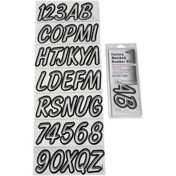 Hardline I.D. Sticker Kit - 400 Series- Clear 400CLBLK | Stickers Decals