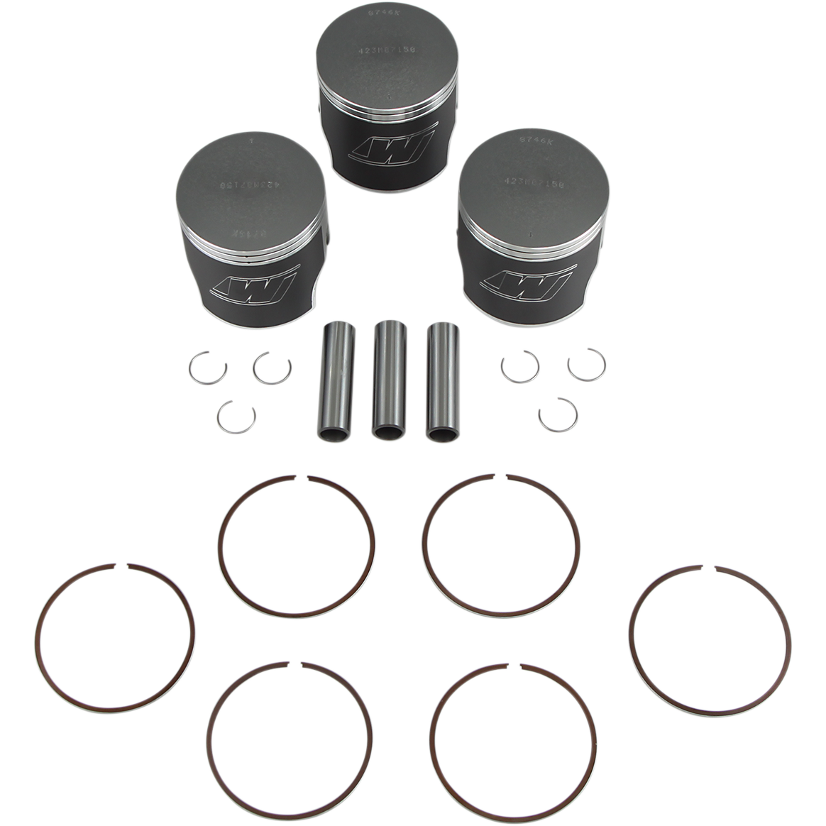 WISECO Piston Kit - 71.50 mm - Kawasaki H2 Mach IV K106