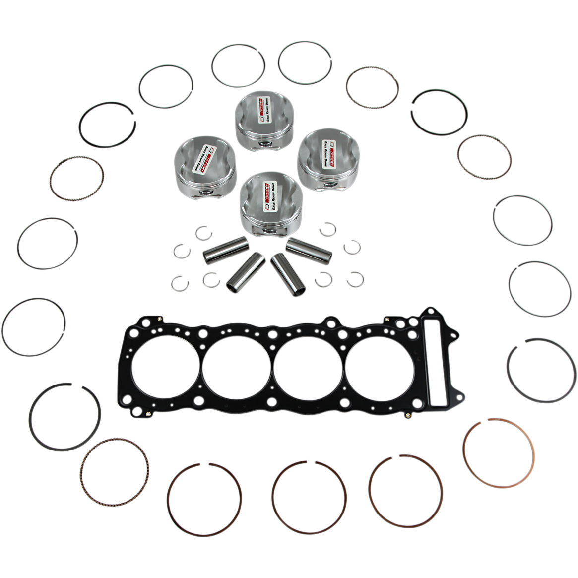 WISECO Piston Kit with Gasket- 84.00 mm - Suzuki GSX1300R Hayabusa CK181