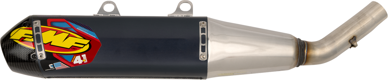FMF Factory 4.1 RCT Slip-On Muffler with Carbon Cap - Aluminum - TF 250-X 045694