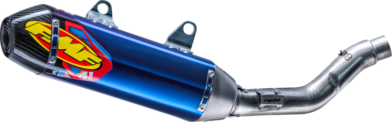 FMF 4.1 RCT Slip-On Muffler - Anodized/Titanium - Carbon Cap - Honda CRF250R/RX 041619