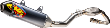 FMF Q4 Hex S/A Slip-On Muffler - Stainless Steel/Anodized - Honda CRF250R/RX 041617