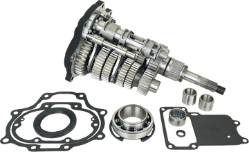 Jims Fat 6 Super Gear Kit - Black - Twin Cam 8600