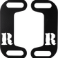 RICKRAK Centering Muffler Brackets - Powder-Coated - Black RR-MCB