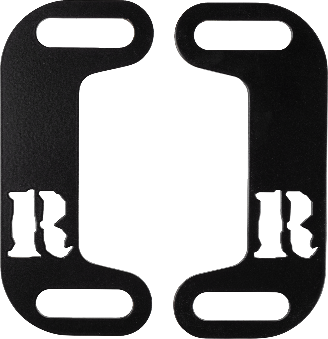 RICKRAK Centering Muffler Brackets - Powder-Coated - Black RR-MCB