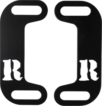 RICKRAK Centering Muffler Brackets - Powder-Coated - Black RR-MCB