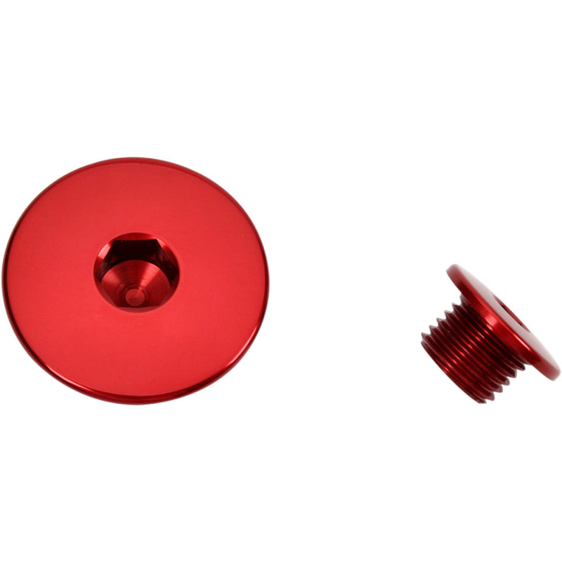 WORKS CONNECTION Engine Timing Plug - Red - Suzuki 24-525