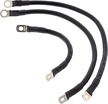 ALL BALLS Battery Cable Kit - Black 79-3001-1