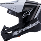 ALPINESTARS SM3 Helmet - Radium - Gloss Black/White/Gray - XS 8300826-1546-XS