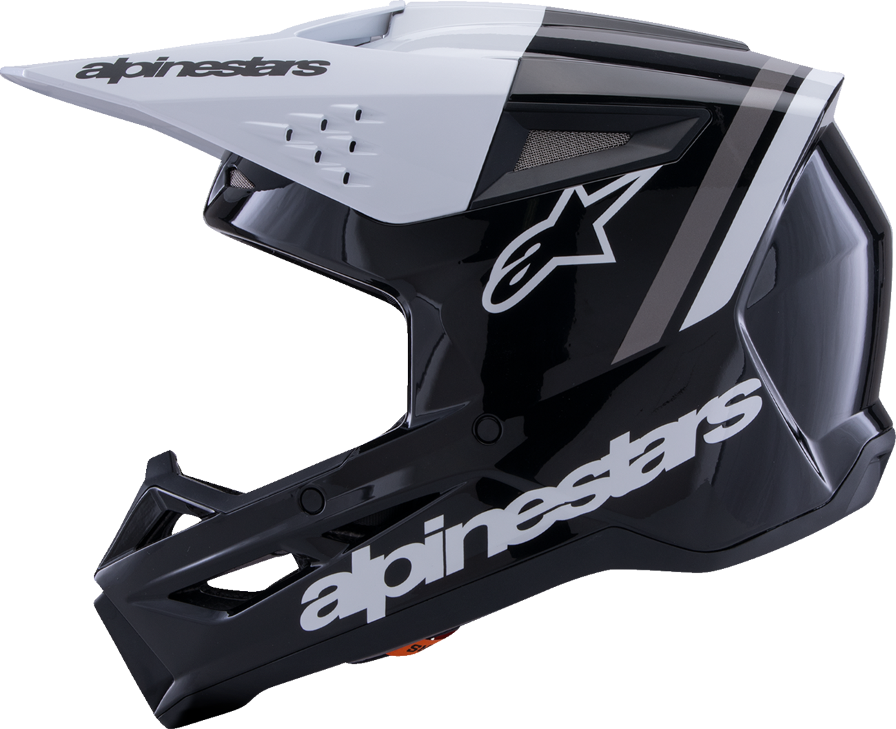 ALPINESTARS SM3 Helmet - Radium - Gloss Black/White/Gray - Small 8300826-1546-S