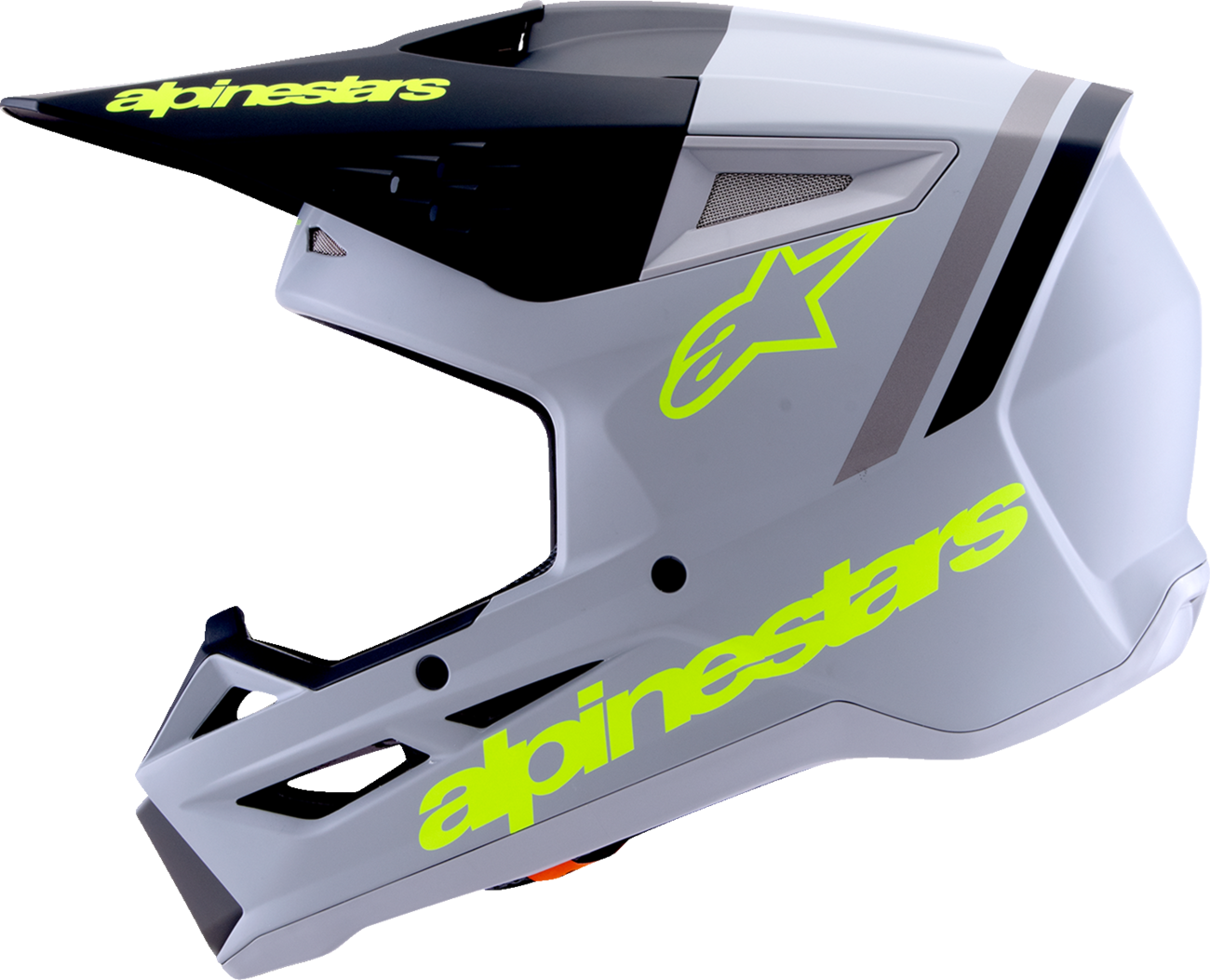 ALPINESTARS SM3 Helmet - Radium - Matte Gray/Black/Yellow Fluo - 2XL 8300826-9510-XXL