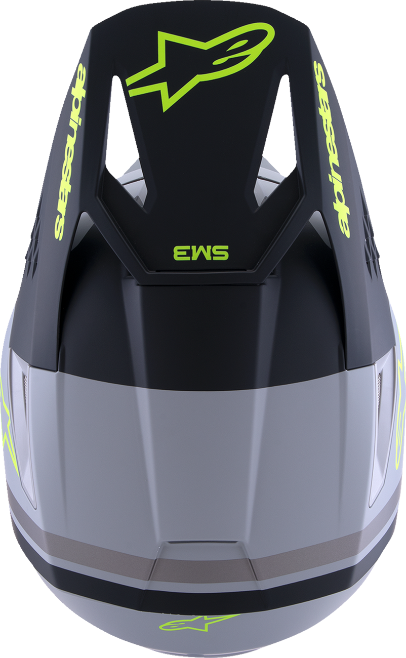 ALPINESTARS SM3 Helmet - Radium - Matte Gray/Black/Yellow Fluo - XL 8300826-9510-XL