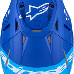 ALPINESTARS Supertech M10 Helmet - Flood - MIPS® - Blue/Black Carbon - Small 8301023-7282-S