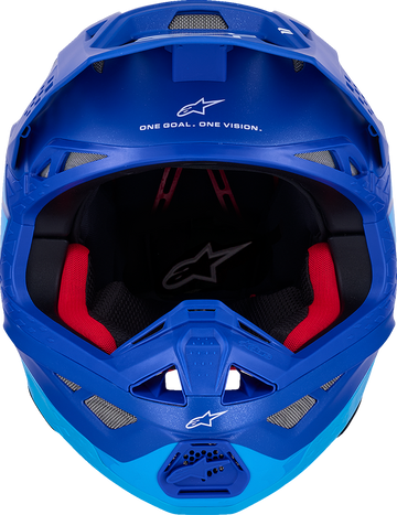 ALPINESTARS Supertech M10 Helmet - Flood - MIPS® - Blue/Black Carbon - Large 8301023-7282-L