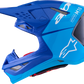 ALPINESTARS Supertech M10 Helmet - Flood - MIPS® - Blue/Black Carbon - Medium 8301023-7282-M