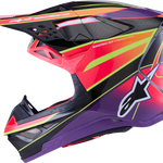 ALPINESTARS Supertech M10 Helmet - MIPS® - Era - Gloss Pink/Violet/Yellow Fluo - XS 8301223-3145-XS