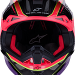 ALPINESTARS Supertech M10 Helmet - MIPS® - Era - Gloss Pink/Violet/Yellow Fluo - Small 8301223-3145-S