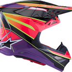 ALPINESTARS Supertech M10 Helmet - MIPS® - Era - Gloss Pink/Violet/Yellow Fluo - XL 8301223-3145-XL