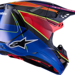 ALPINESTARS Supertech M10 Helmet - MIPS® - Era - Gloss Blue/Red/Yellow Fluo - XS 8301223-7356-XS