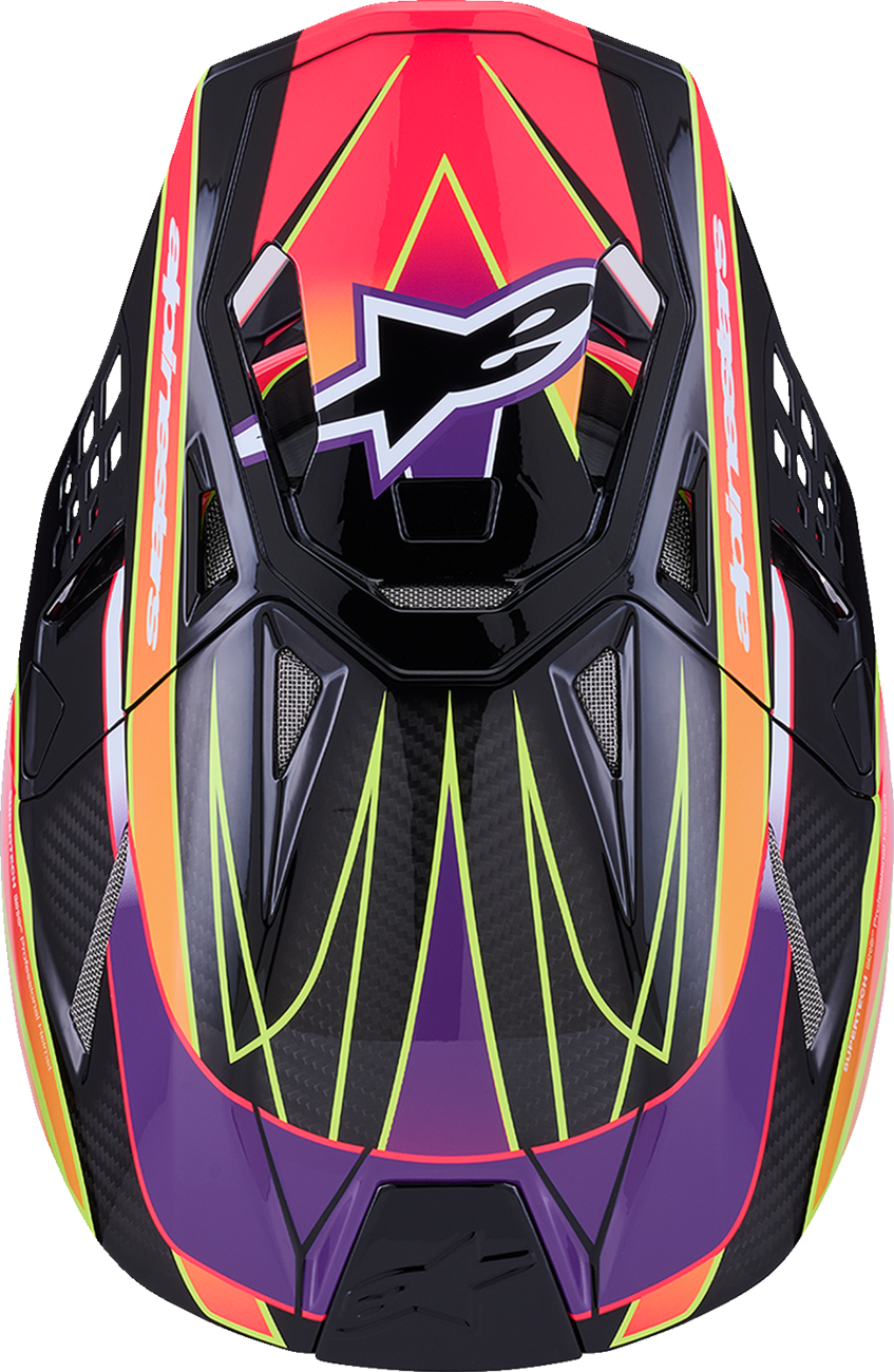 ALPINESTARS Supertech M10 Helmet - MIPS® - Era - Gloss Pink/Violet/Yellow Fluo - 2XL 8301223-3145-XXL
