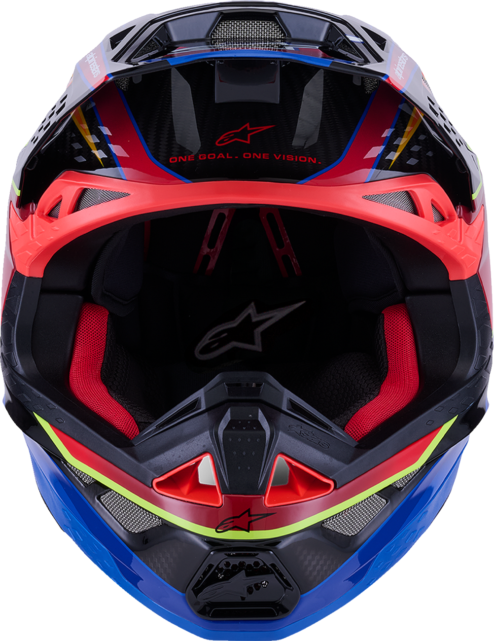 ALPINESTARS Supertech M10 Helmet - MIPS® - Era - Gloss Blue/Red/Yellow Fluo - Medium 8301223-7356-M