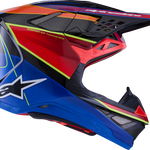 ALPINESTARS Supertech M10 Helmet - MIPS® - Era - Gloss Blue/Red/Yellow Fluo - Small 8301223-7356-S
