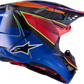ALPINESTARS Supertech M10 Helmet - MIPS® - Era - Gloss Blue/Red/Yellow Fluo - Small 8301223-7356-S