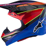 ALPINESTARS Supertech M10 Helmet - MIPS® - Era - Gloss Blue/Red/Yellow Fluo - 2XL 8301223-7356-XXL
