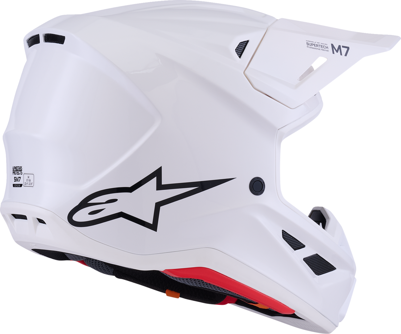ALPINESTARS SM7 Helmet - Solid - Gloss White - XL 8301426-2180-XL