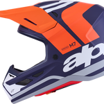 ALPINESTARS SM7 Helmet - Core - Matte Orange/Blue - Small 8301826-408-S