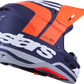 ALPINESTARS SM7 Helmet - Core - Matte Orange/Blue - Large 8301826-408-L