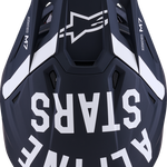 ALPINESTARS SM7 Helmet - Dasher - Matte Black/White - Small 8302226-1121-S