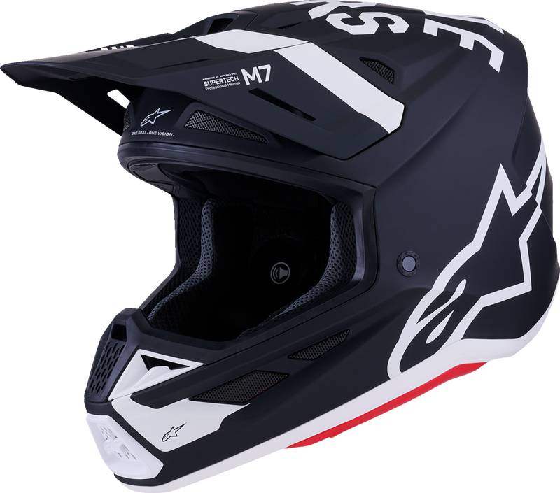 ALPINESTARS SM7 Helmet - Dasher - Matte Black/White - XL 8302226-1121-XL